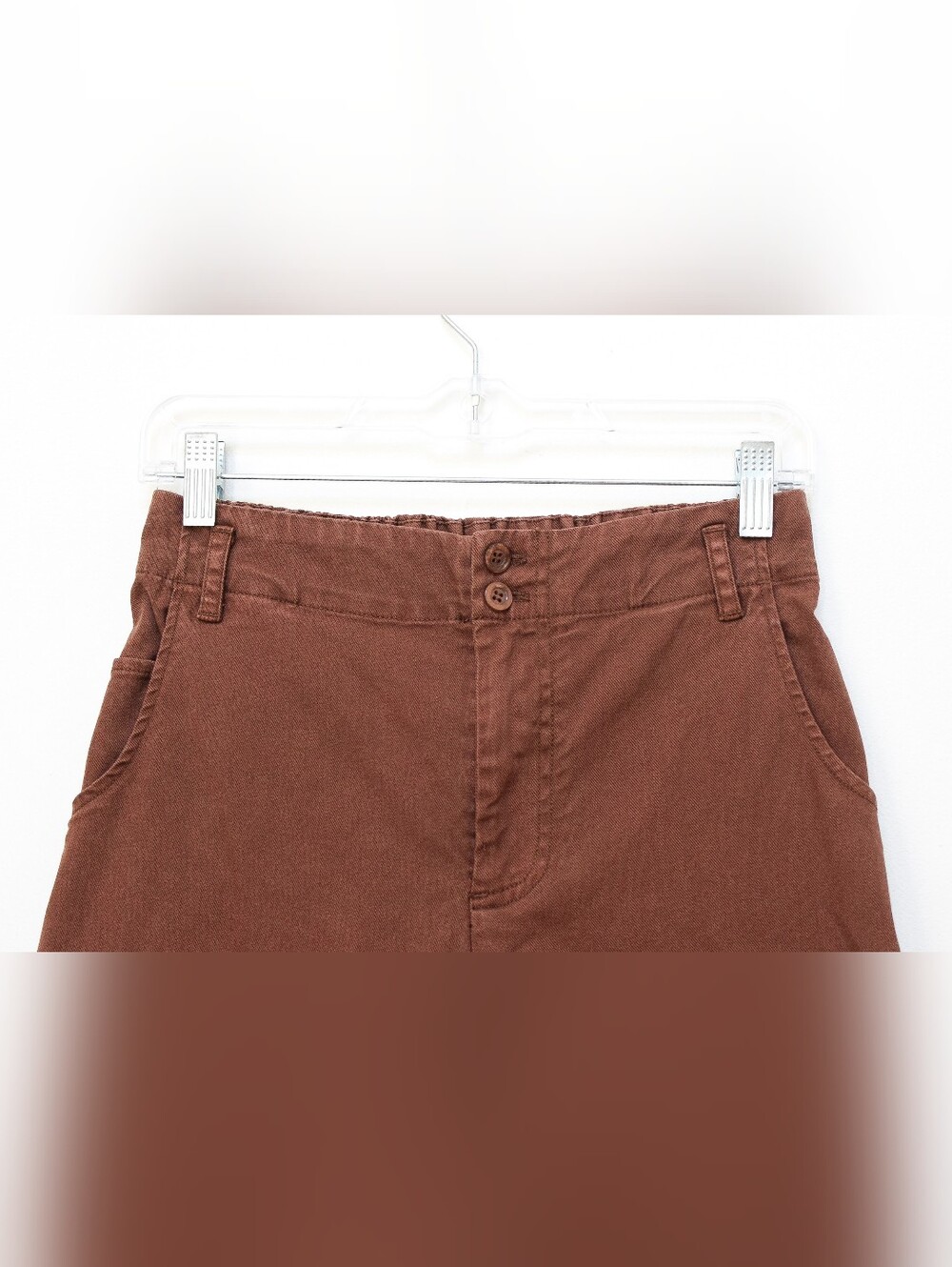 Young Fabulous & Broke Ryker Wide Leg Pant Brown Elastic Waist Sz S Western Boho - Picture 3 of 8